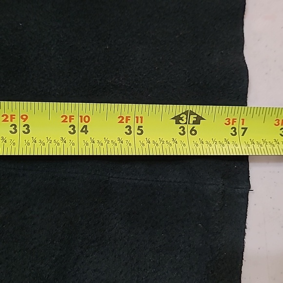 Montanaco dark green leather maxi skirt with side zipper size Large - Picture 9 of 9